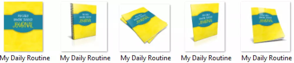 my daily routine tracker plr-journal