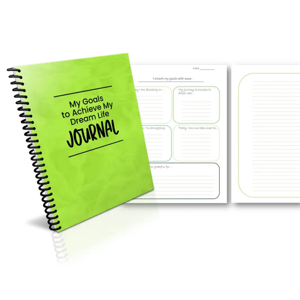 my goals to achieve my dream life plr journal