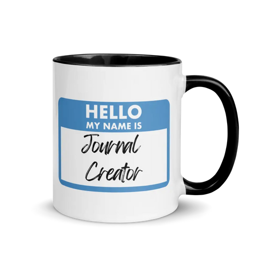 ’My Name Is Journal Creator’ Mug