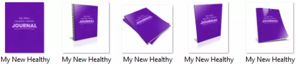 my new healthy habits private label rights journal