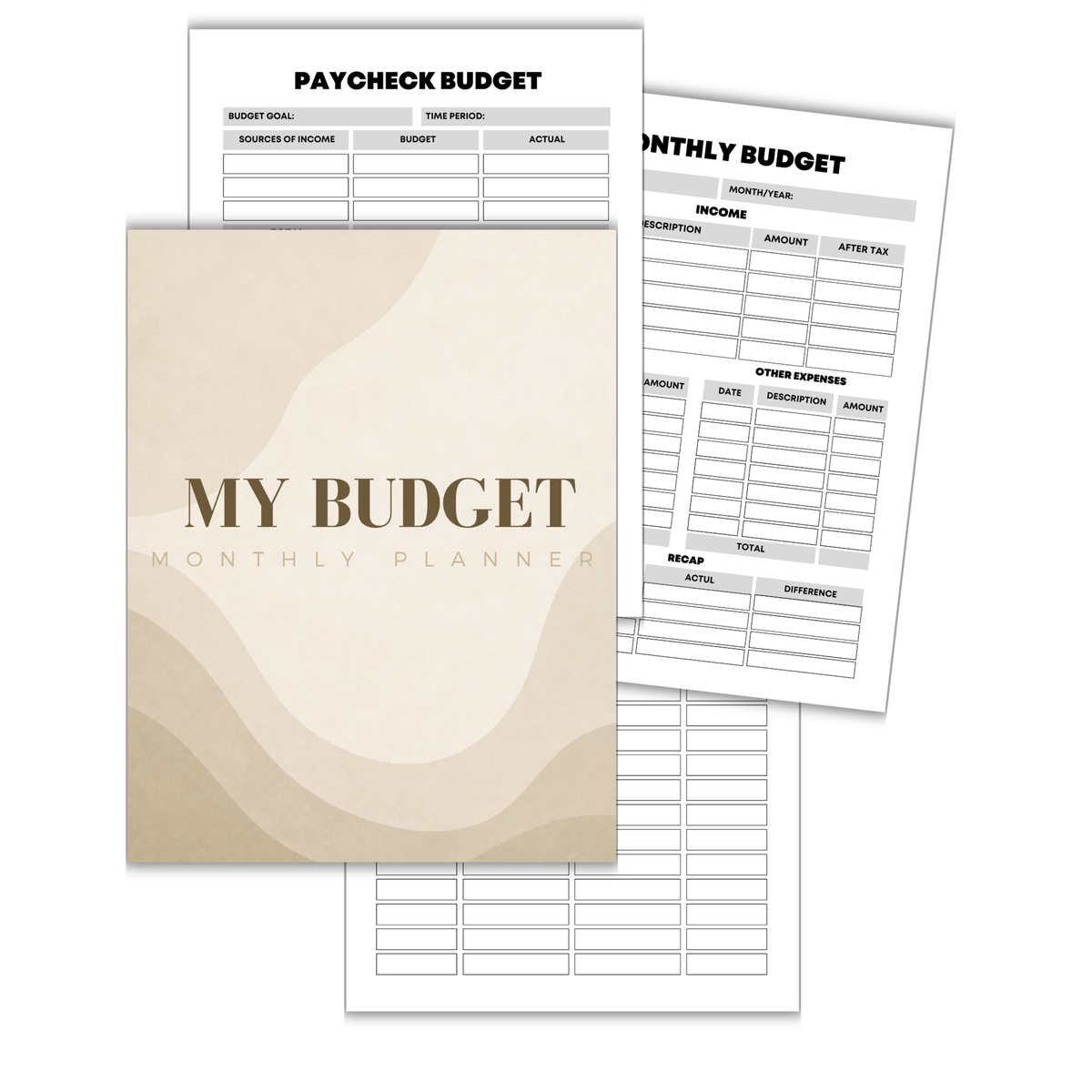 My Budget Monthly PLR Planner