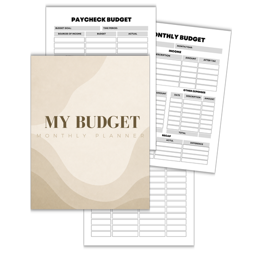 My Budget Monthly PLR Planner