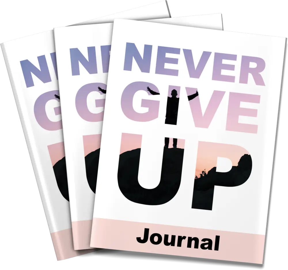 ’Never Give Up’ Goal Setting Plr Journal Printable Journals