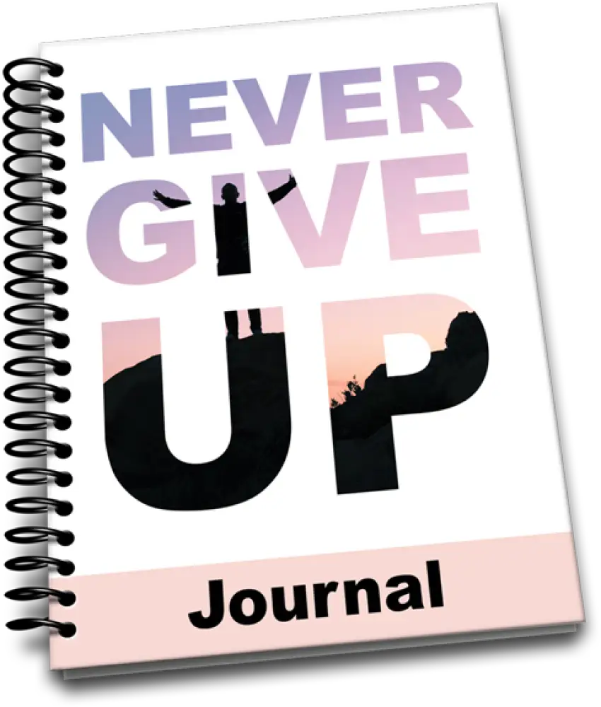 ’Never Give Up’ Goal Setting Plr Journal Printable Journals