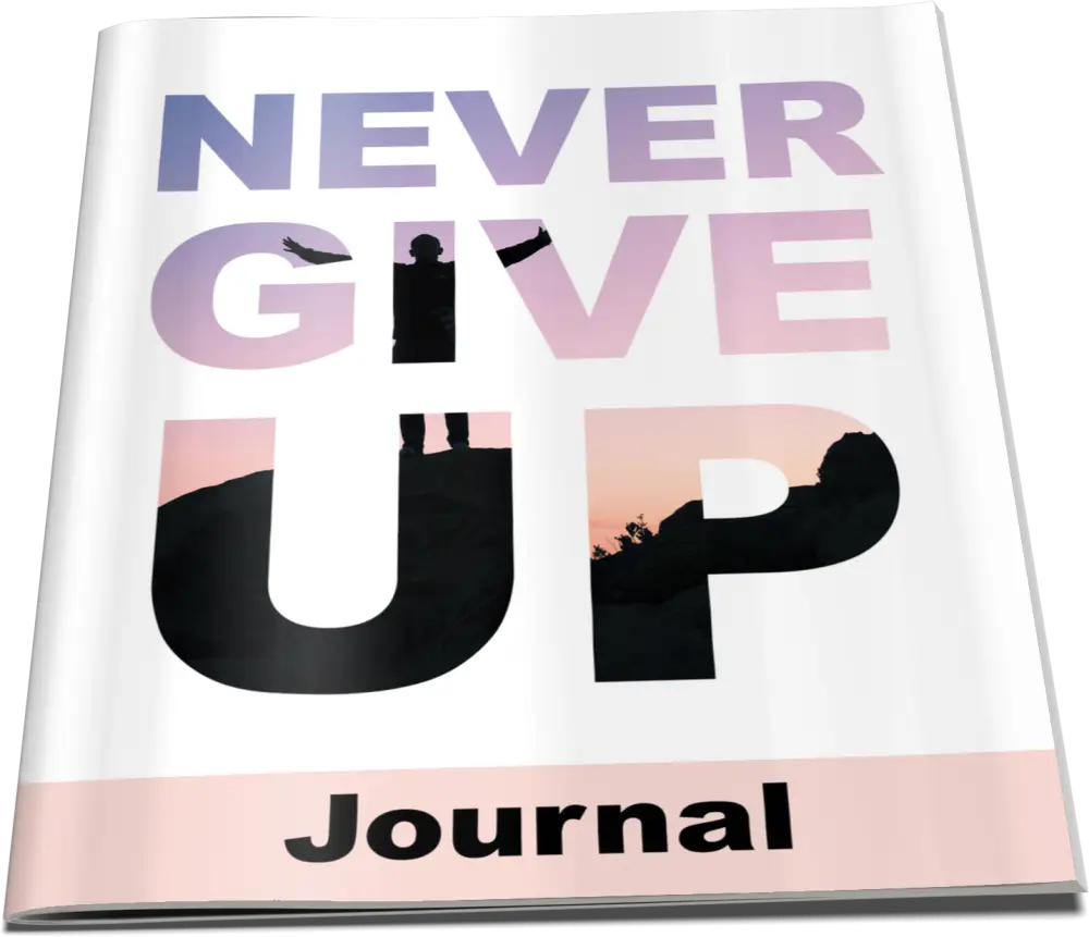 ’Never Give Up’ Goal Setting Plr Journal Printable Journals