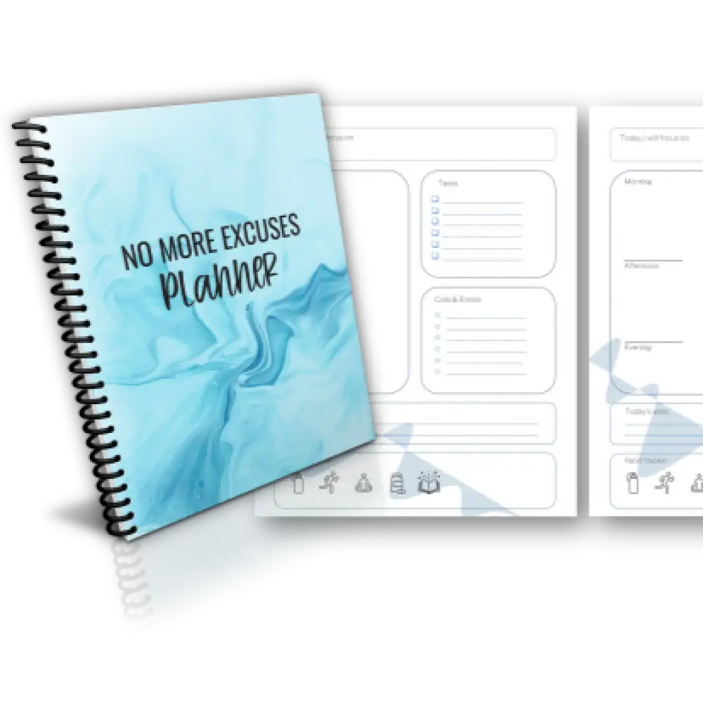 No More Excuses Stop Procrastinating 365-Day Printable Planner With Private Label Rights Plr