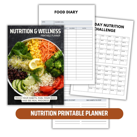 Nutrition & Wellness Premium Printable Planner