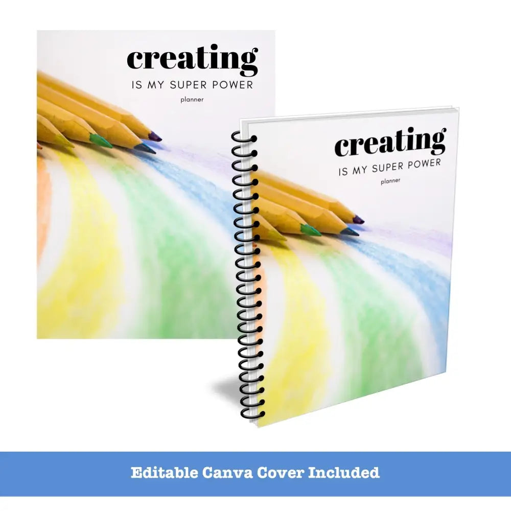 On Sale - ’Creating Is My Superpower’ Creativity Plr Planner Printable Planners