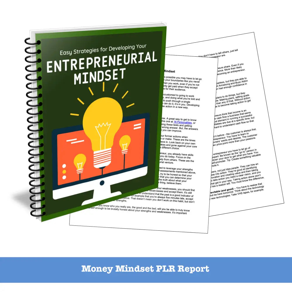 Entrepreneurial Mindset PLR Report