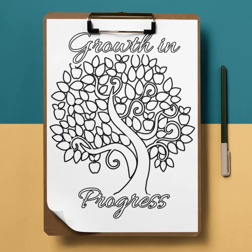personal growth coloring page