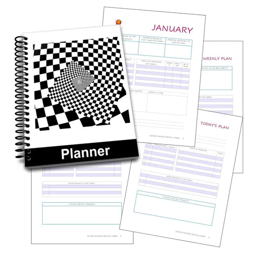 On Sale - ’Hypnotic’ Plr Creativity Planner Printable Planners