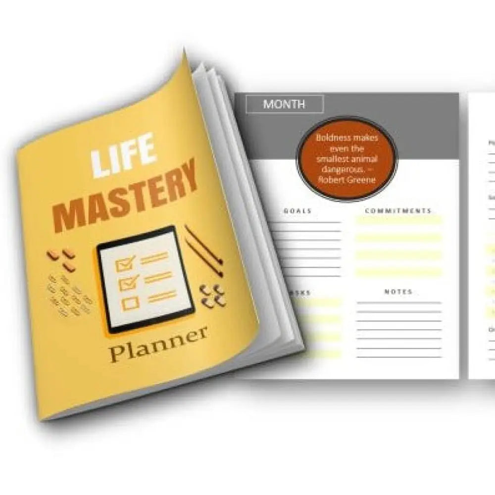 Life Mastery 365-Day Printable Planner Plr Planners