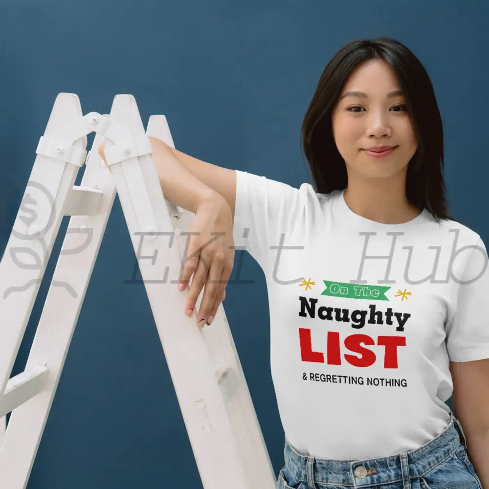 On The Naughty List & Regretting Nothing Plr Poster Graphic Printable Graphics