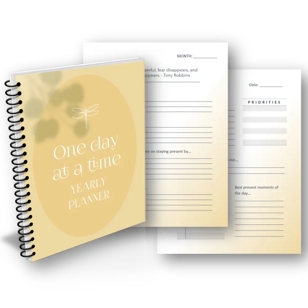 one day at a time yearly plr planner