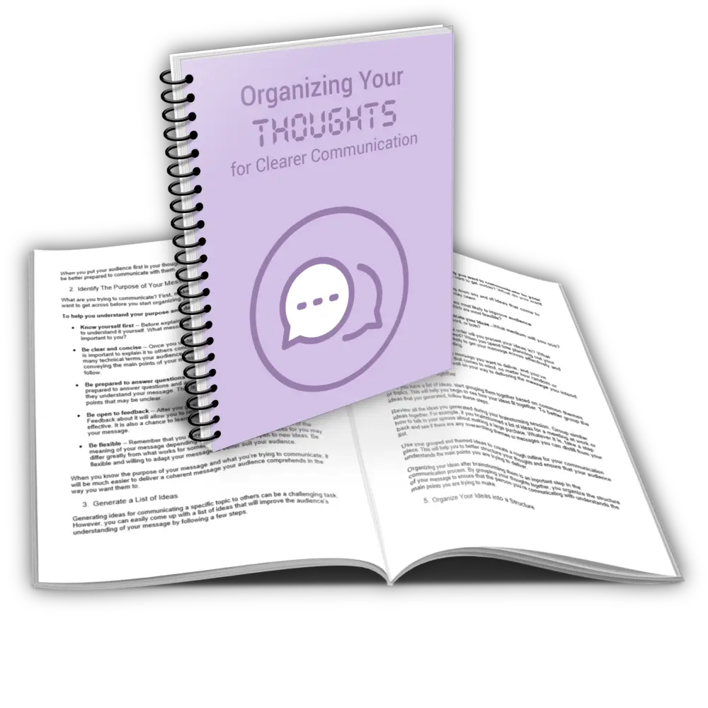 organizing your thoughts for clearer communication commercial use report