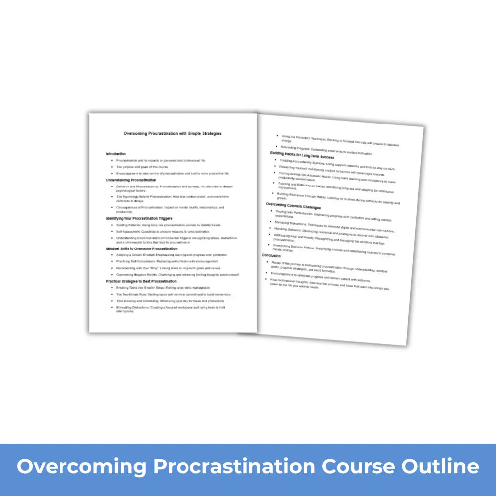 Overcoming Procrastination With Simple Strategies Plr Course Reports