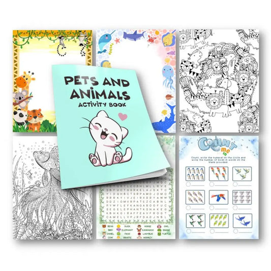 ’Pets & Animals’ Plr Activity Book Printable Journals