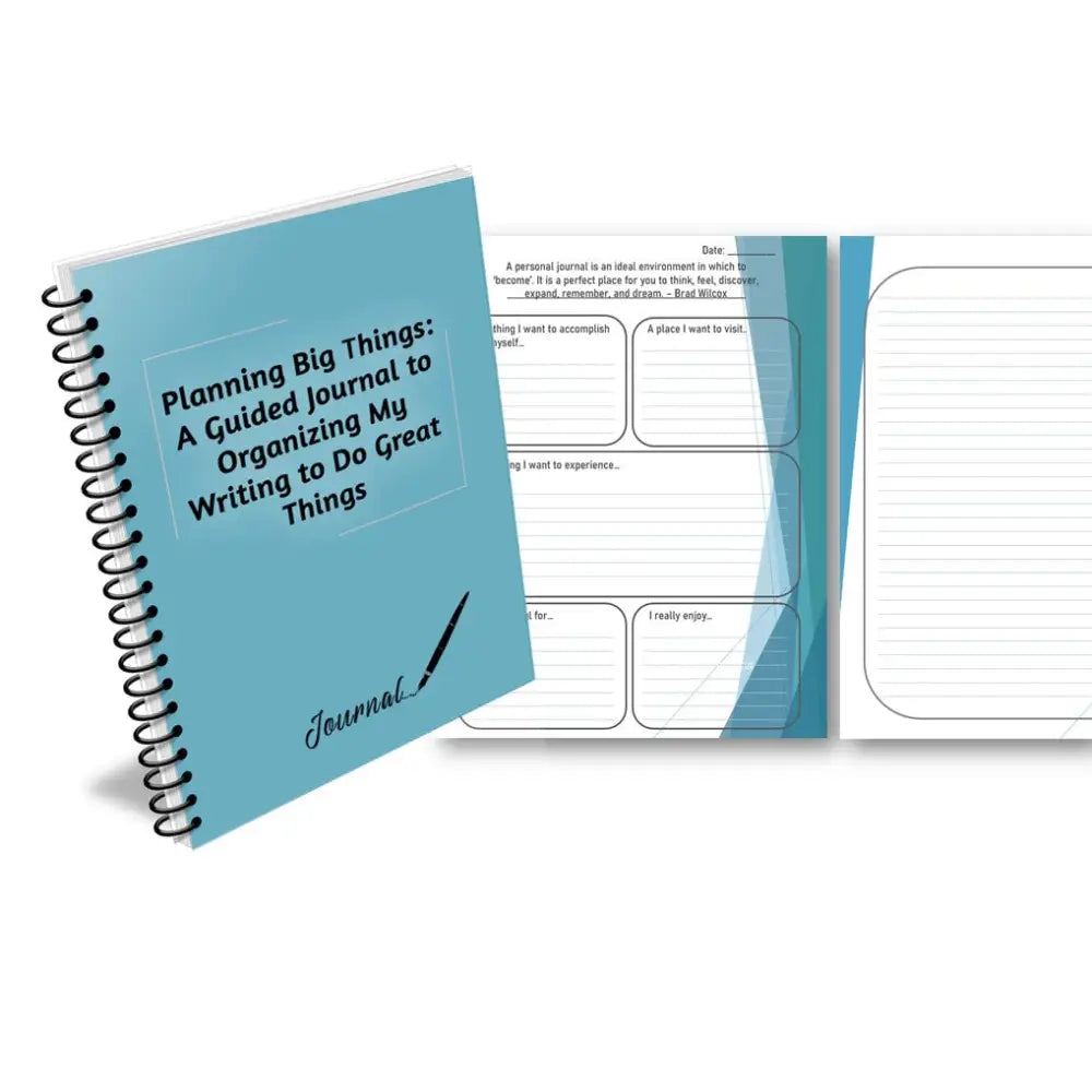 planning big things plr guided journal