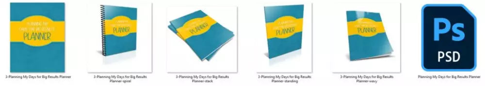 Planning My Days For Big Results 365-Day Printable Planner Plr Planners