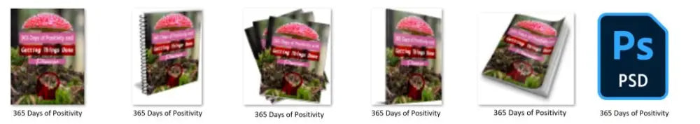 Positivity And Getting Things Done 365-Day Printable Planner Plr Planners