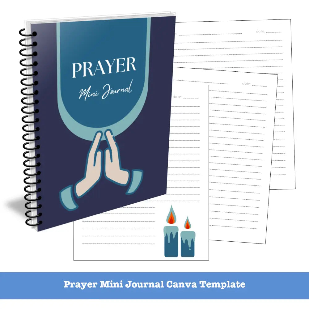 Prayer Canva Journal Template - Mini Plr Templates