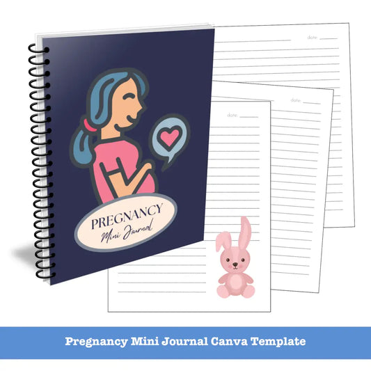 Pregnancy Journal Canva Template - Mini Plr Templates