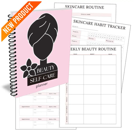 Premium Beauty Self-Care Plr Planner - Canva Template Printable Planners