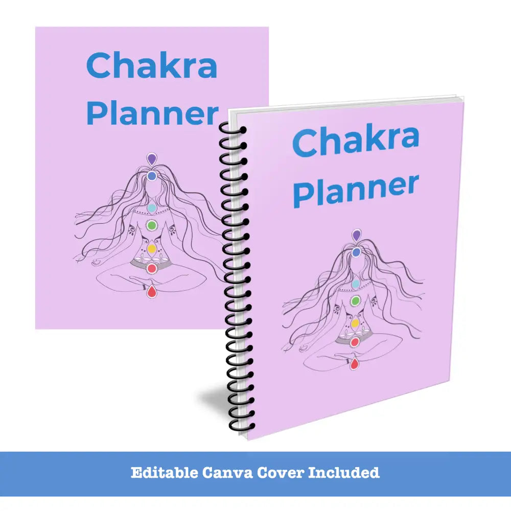 Premium Chakra Planner - Plr With Canva Template Printable Planners