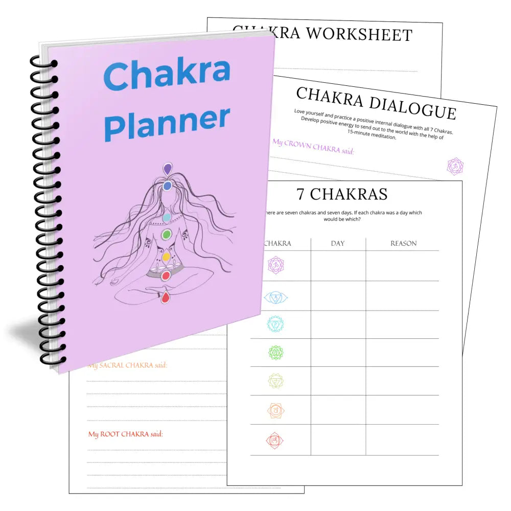 Premium Chakra Planner - Plr With Canva Template Printable Planners