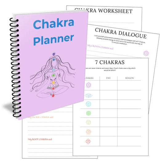 Premium Chakra Planner - Plr With Canva Template Printable Planners