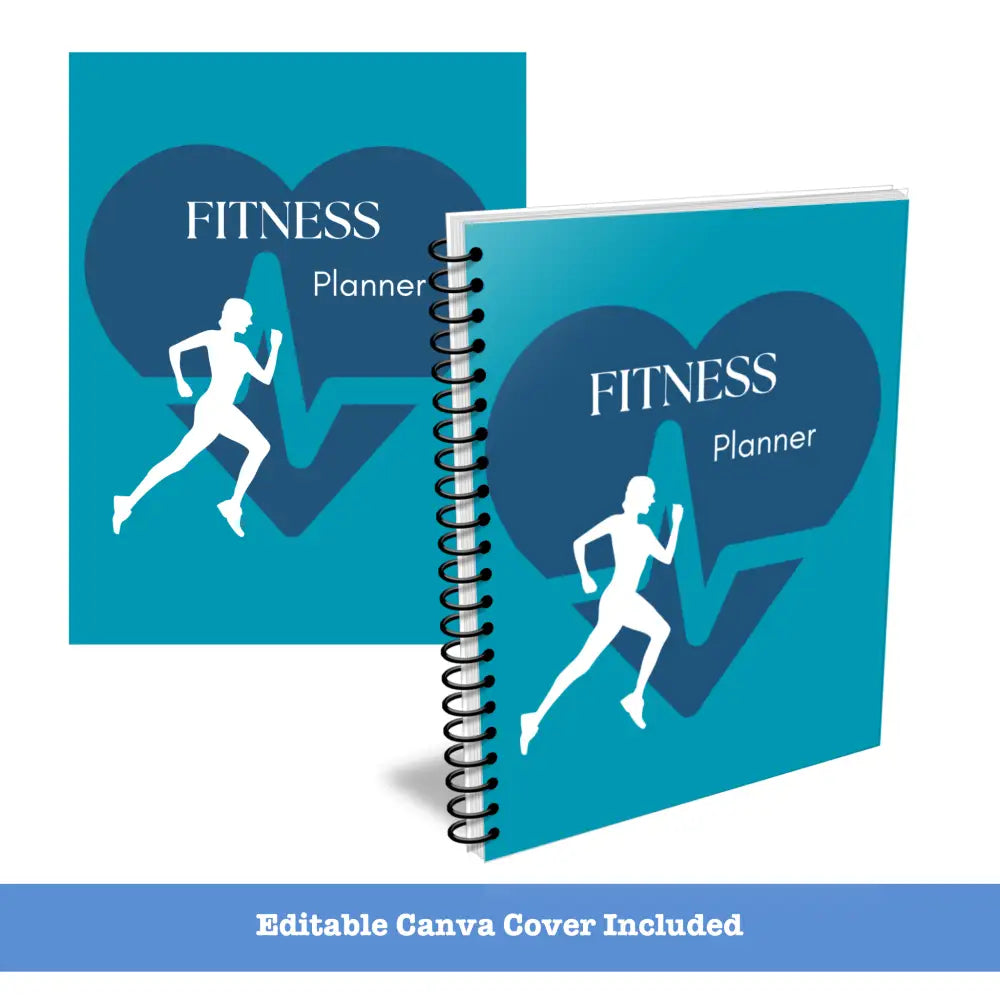 Premium Fitness Planner - Plr With Canva Template Printable Planners