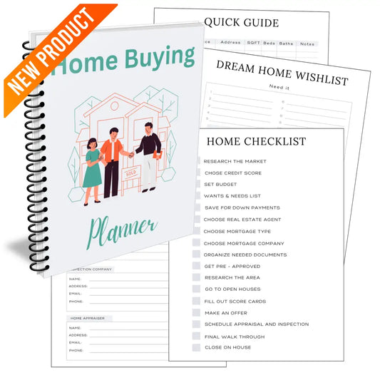 Premium Home Buying Planner - Plr With Canva Template Printable 