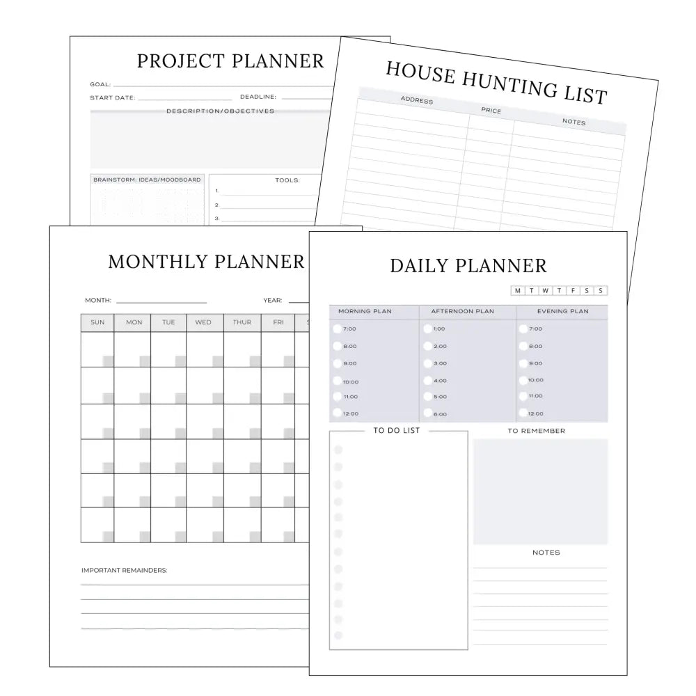 Premium Home Buying Planner - Plr With Canva Template Printable 