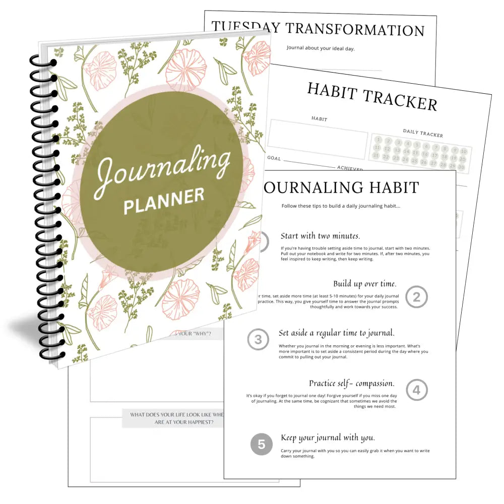 Premium Journaling Planner - Plr With Canva Template Printable Planners