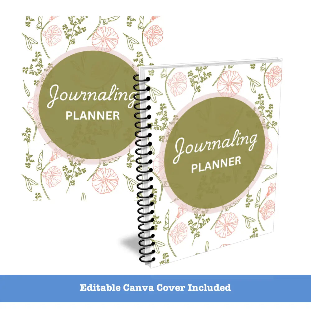 Premium Journaling Planner - Plr With Canva Template Printable Planners