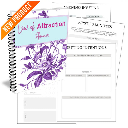 Premium Law of Attraction Planner - Plr With Canva Template Printable Planners