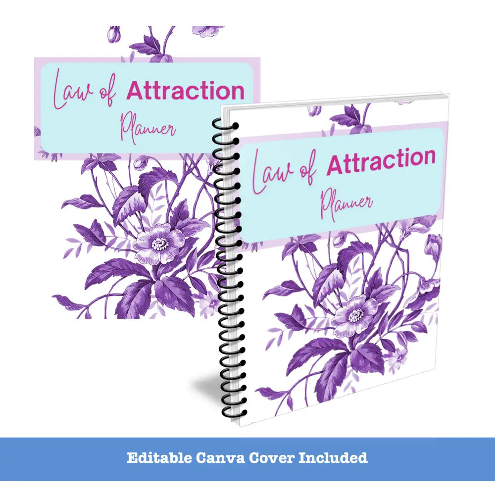 Premium Law of Attraction Planner - Plr With Canva Template Printable Planners