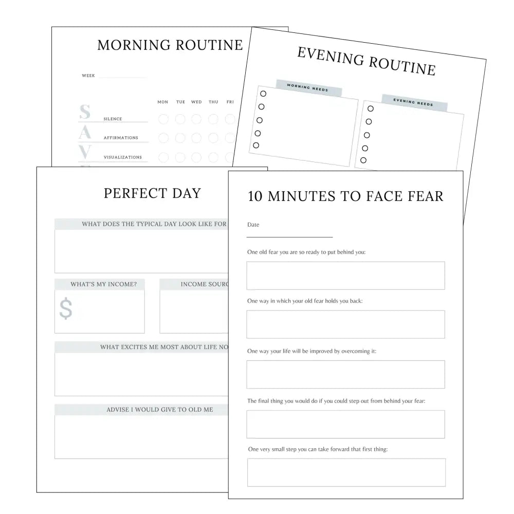 Premium Manifestation Planner - Plr With Canva Template Printable Planners