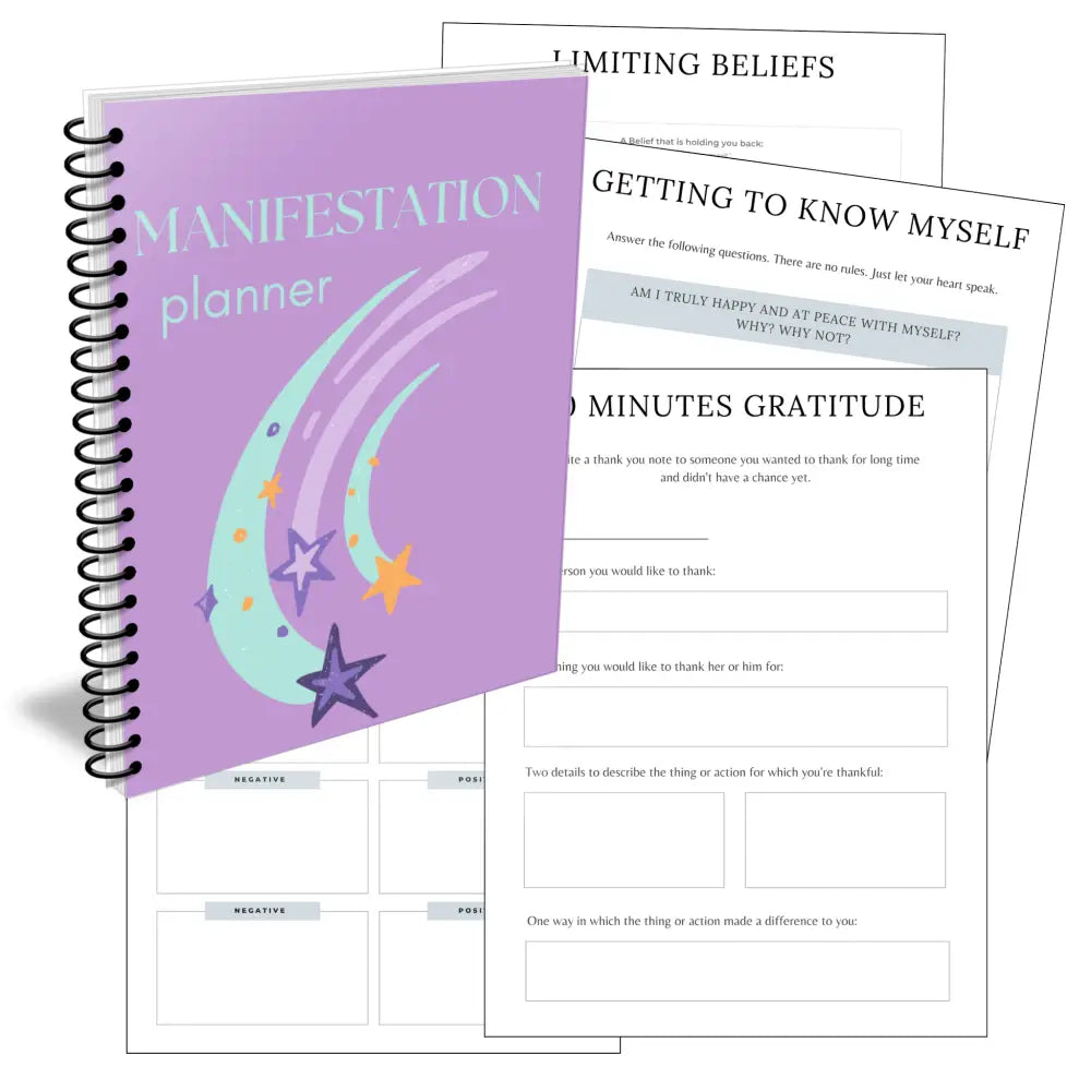 Premium Manifestation Planner - Plr With Canva Template Printable Planners