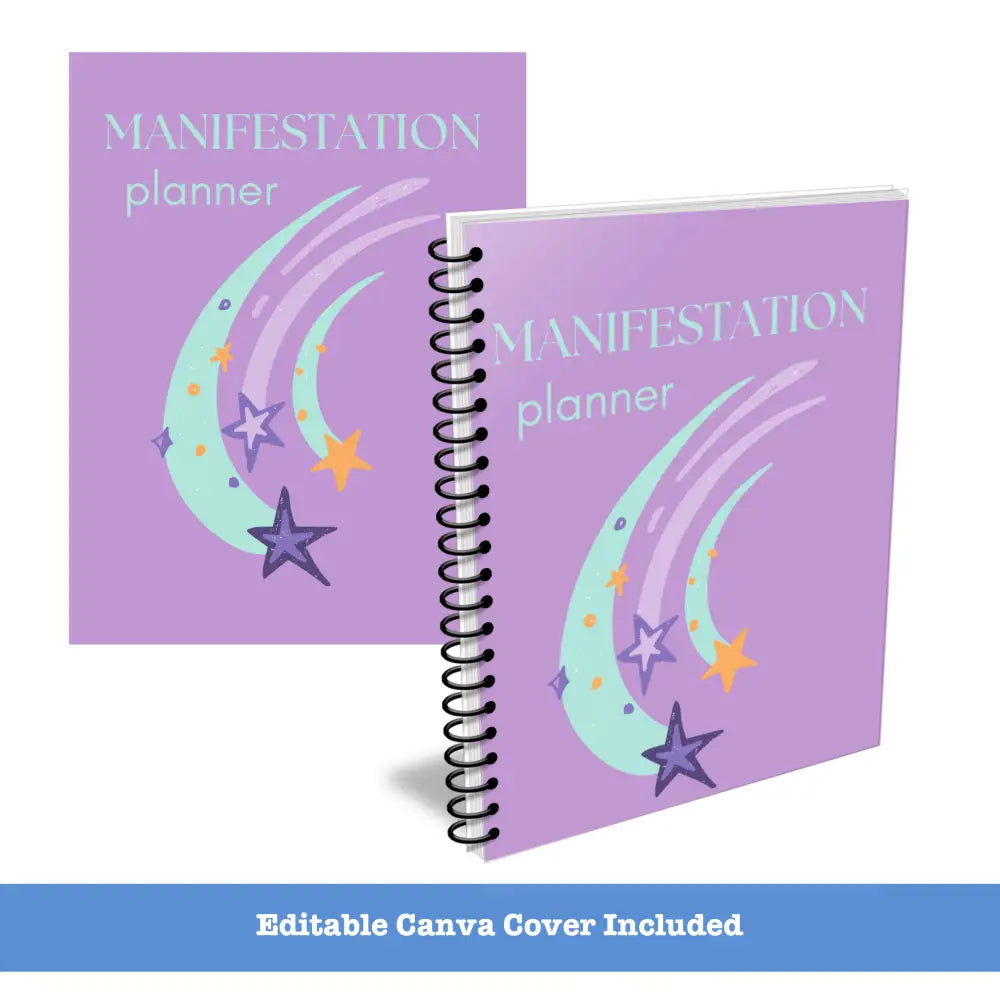 Premium Manifestation Planner - Plr With Canva Template Printable Planners