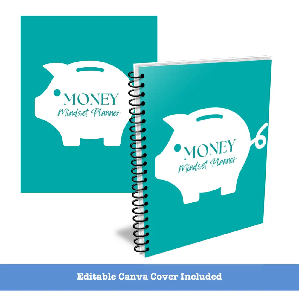 Premium Money Mindset Planner Plr - Canva Template Included Printable Planners