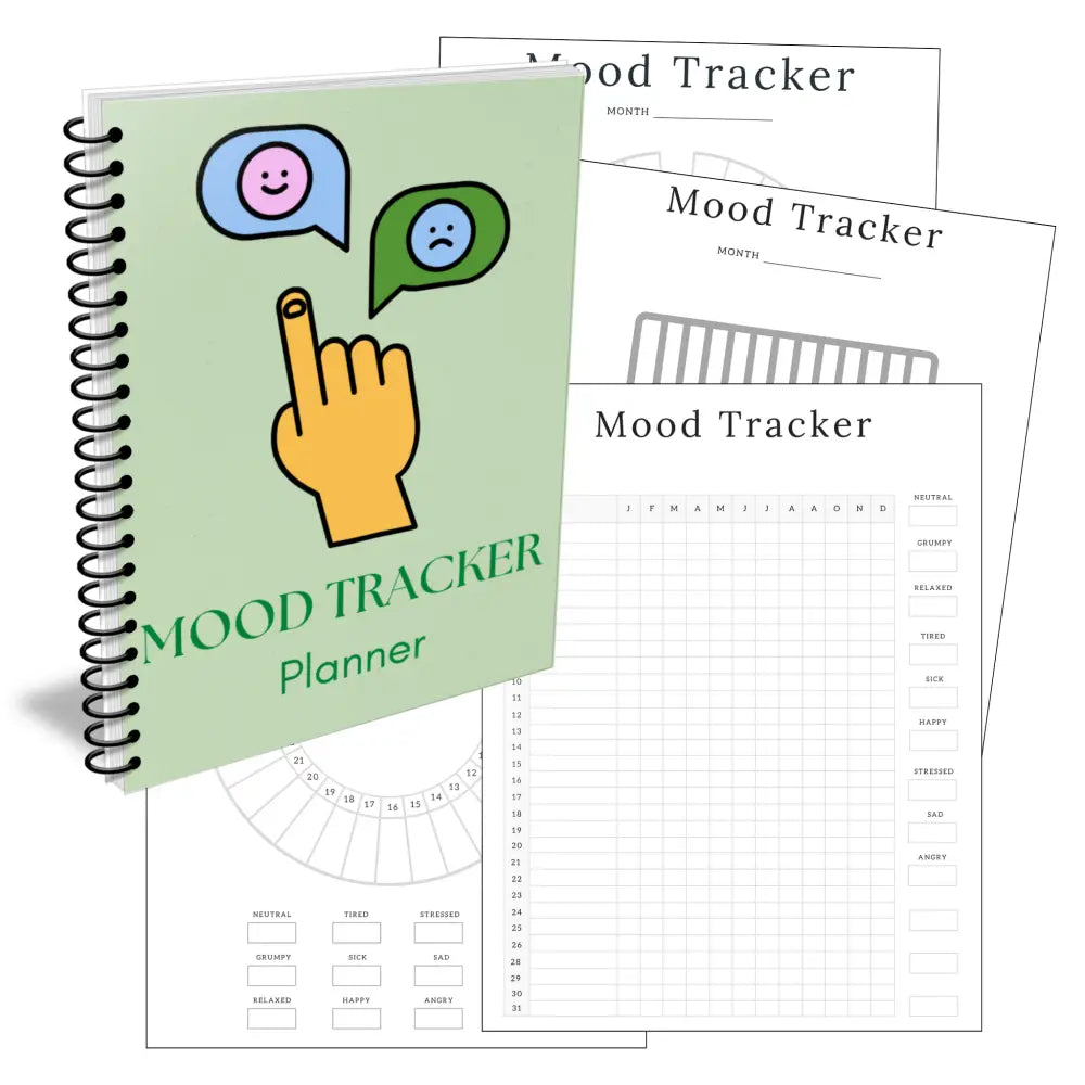 Premium Mood Tracking Planner - Plr With Canva Template Printable Planners