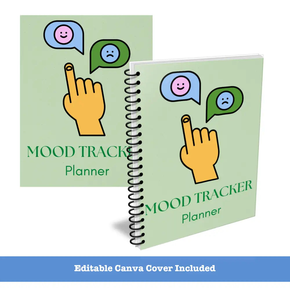 Premium Mood Tracking Planner - Plr With Canva Template Printable Planners