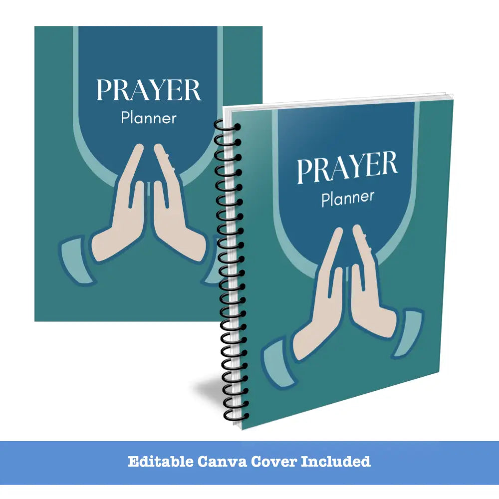 Premium Prayer Planner Plr Rights - Canva Template Included Printable Planners