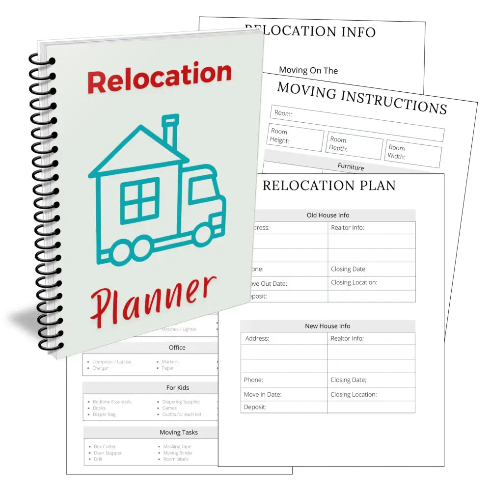 Premium Relocation Planner - Plr With Canva Template Printable Planners