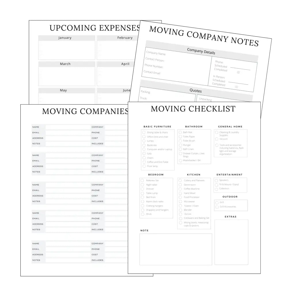 Premium Relocation Planner - Plr With Canva Template Printable Planners