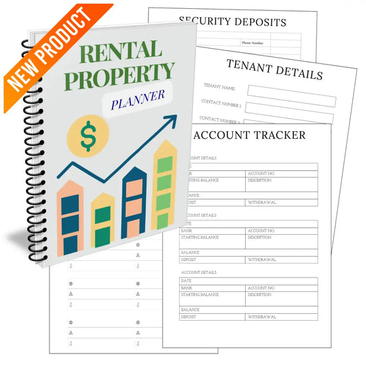 Premium Rental Property Planner - Plr With Canva Template Printable Planners