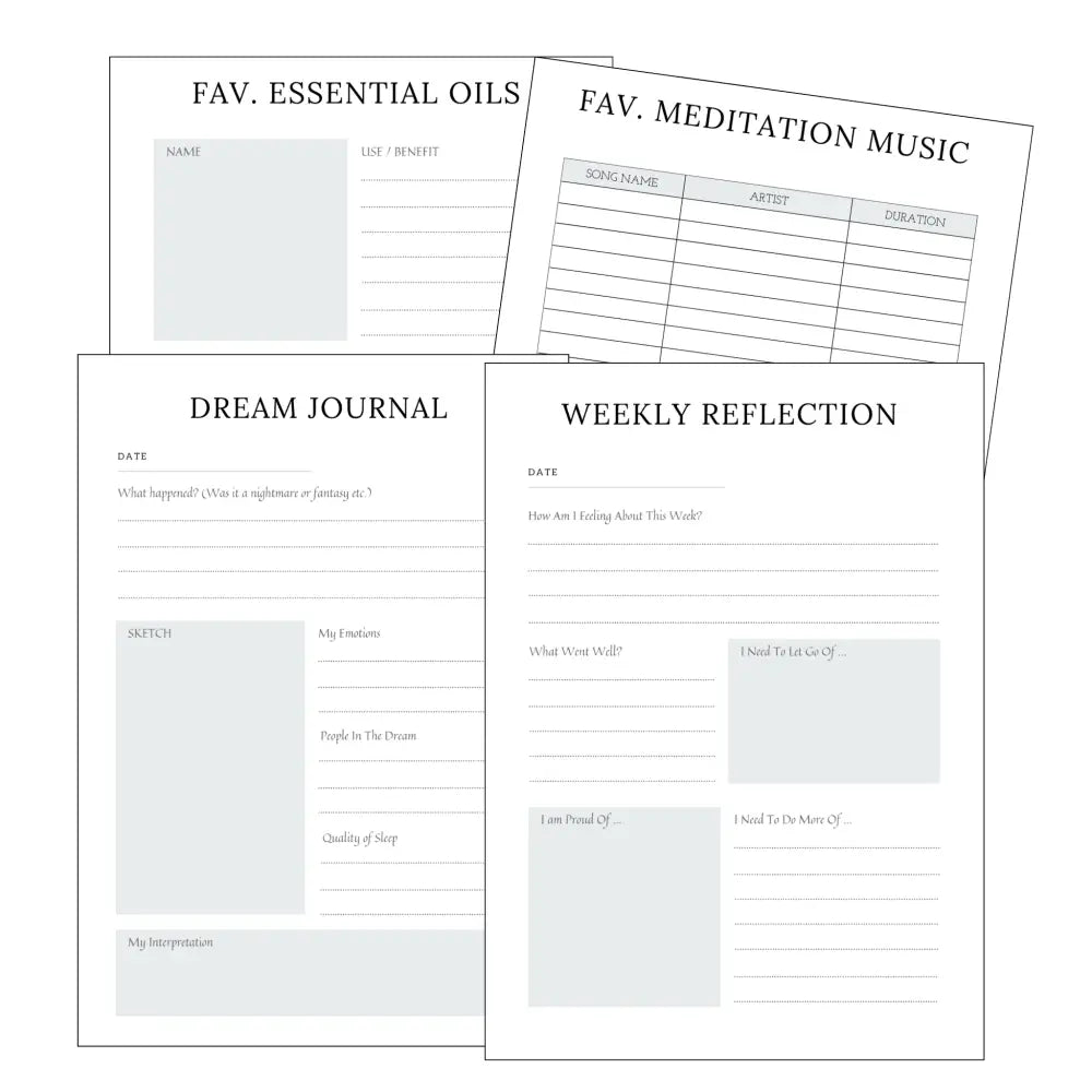 Premium Spirituality & Awakening Planner - Plr With Canva Template Printable Planners