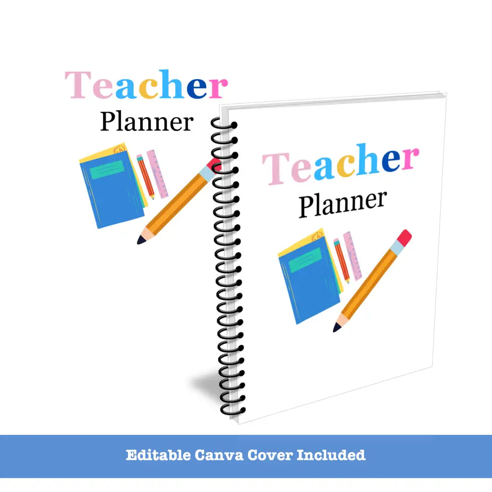 Premium Teacher Planner - Plr With Canva Template Printable Planners