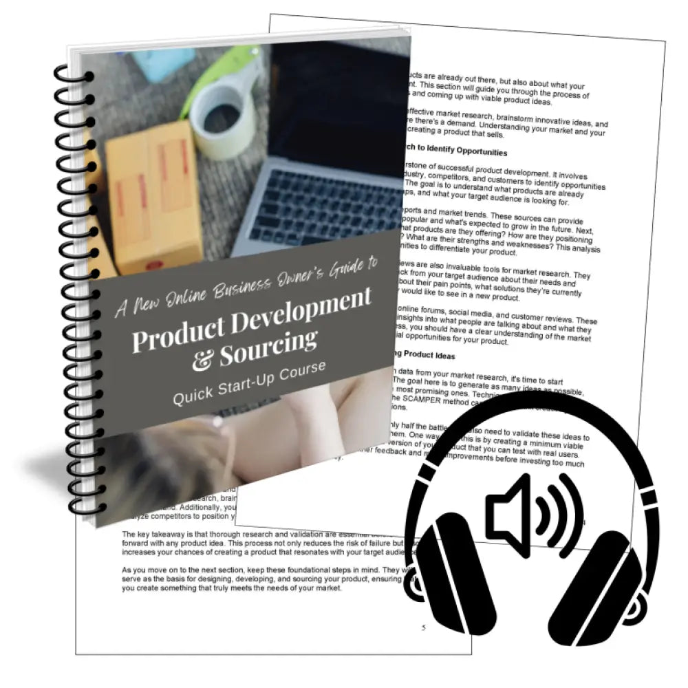 Product Development and Sourcing Plr Course Report